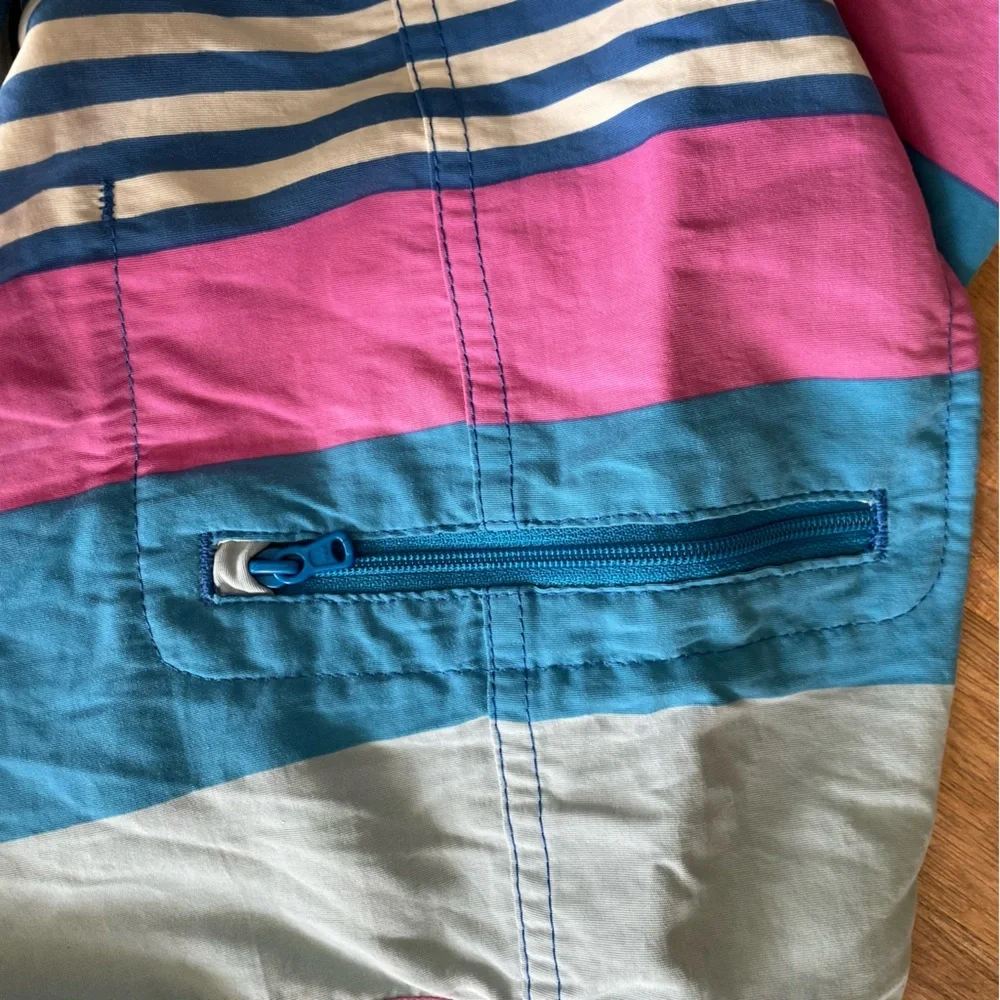 Patagonia Wavefarer Boys Boardshorts Pink Fitz Stripe - 16 Swim Beach Surf   14
